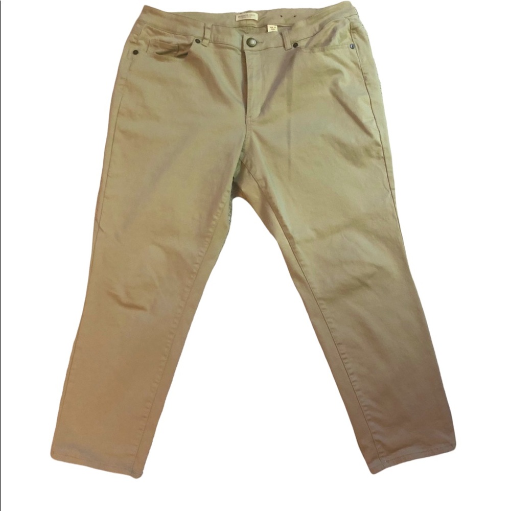 COLDWATER CREEK Tan Ankle Pants Size 16
